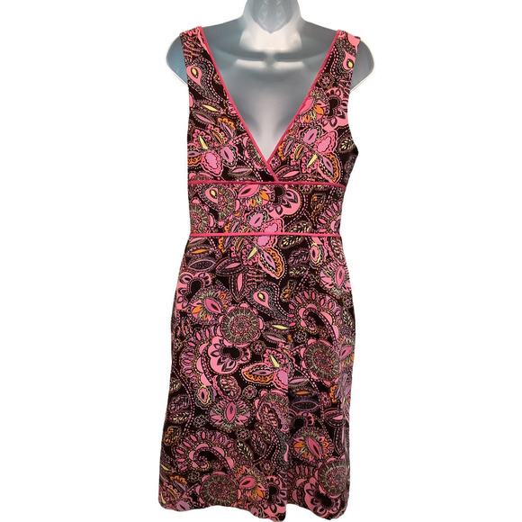 Sigrid Olsen Colorful Cotton Pique Sleeveless Dress 8 - Picture 5 of 6